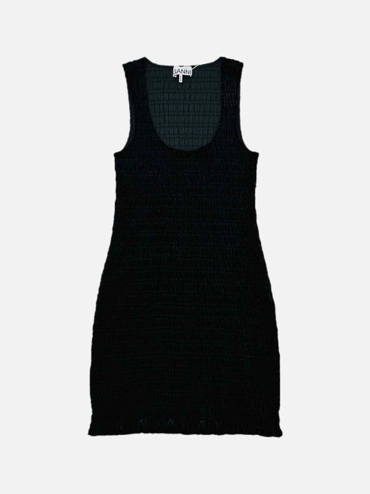 Pre - loved GANNI Bodycon Black Knee Length Bodycon Dress at Reems Closet