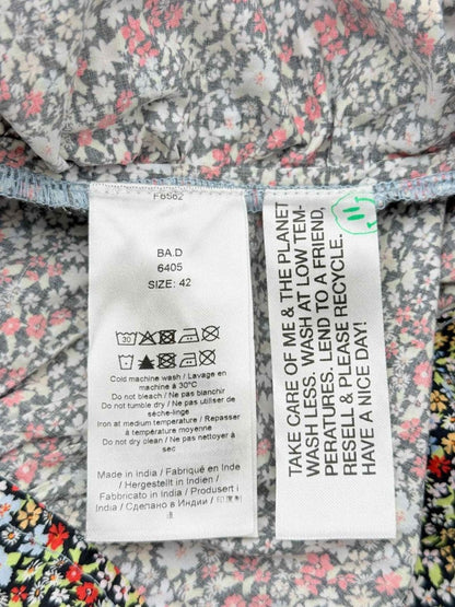 Pre - loved GANNI Red Multicolor Size US 10 Short Dress at Reems Closet