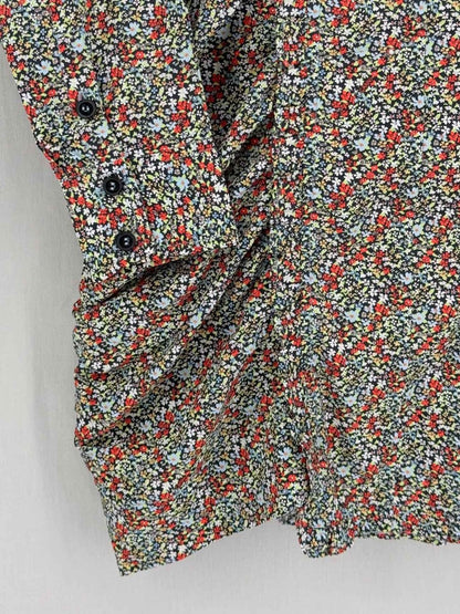 Pre - loved GANNI Red Multicolor Size US 10 Short Dress at Reems Closet