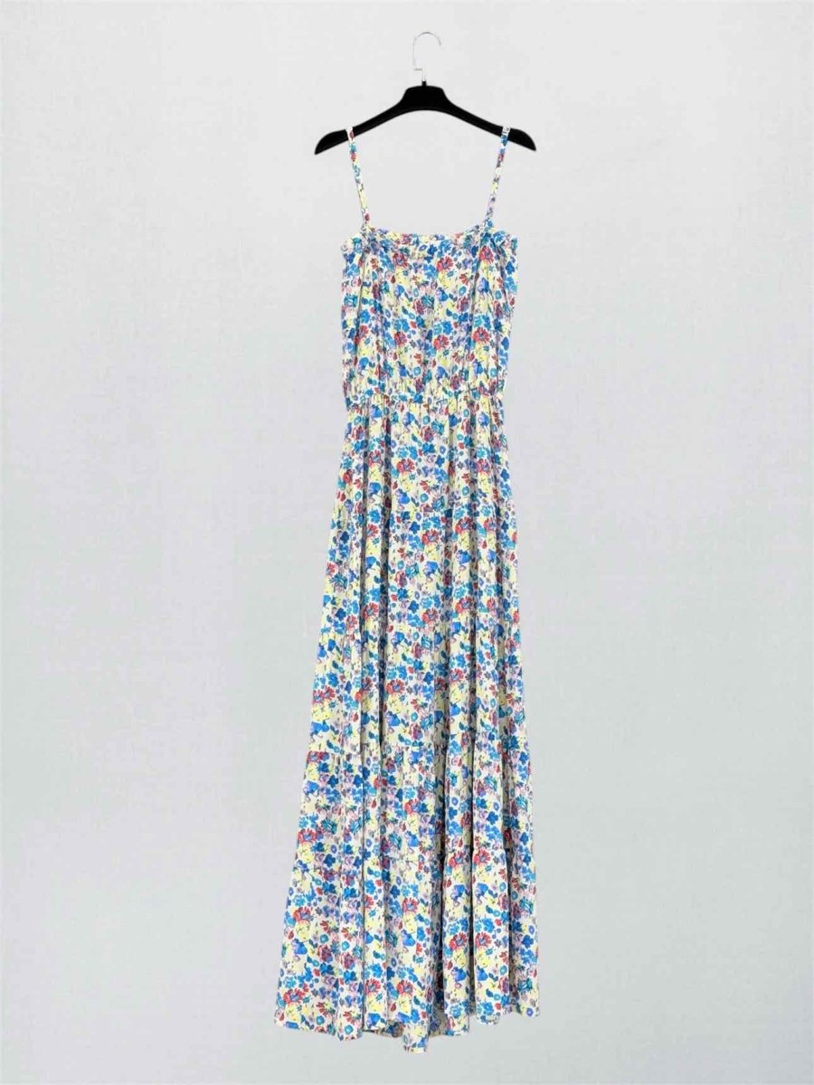 Pre-loved GERARD DAREL Blue Multicolor Size US 8 Long Dress at Reems Closet
