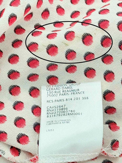 Pre - loved GERARD DAREL White Multicolor Printed Size US 10 Shirt at Reems Closet