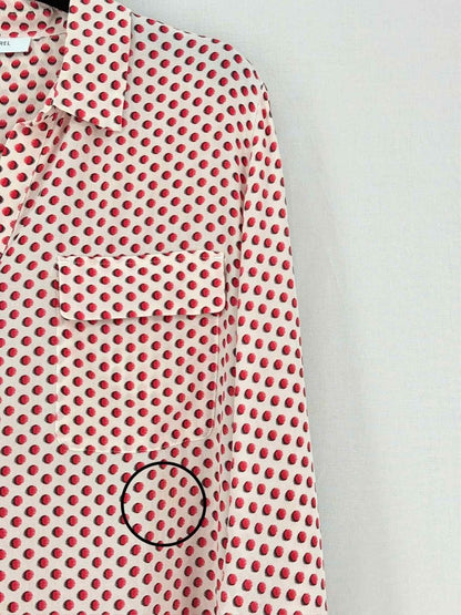 Pre - loved GERARD DAREL White Multicolor Printed Size US 10 Shirt at Reems Closet