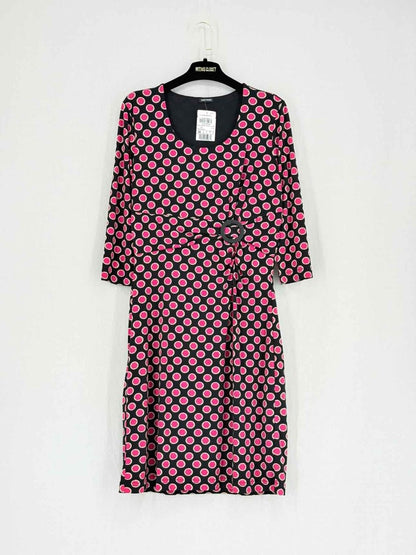 Pre - loved GERRY WEBER Black w/ Pink Size US 6 Short Dress at Reems Closet