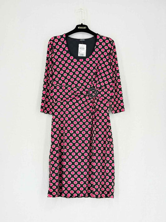 Pre - loved GERRY WEBER Black w/ Pink Size US 6 Short Dress at Reems Closet