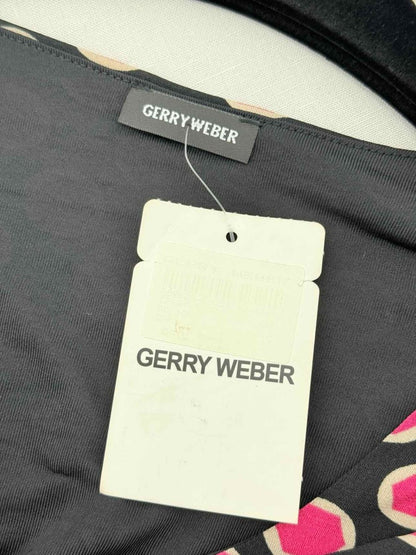 Pre - loved GERRY WEBER Black w/ Pink Size US 6 Short Dress at Reems Closet