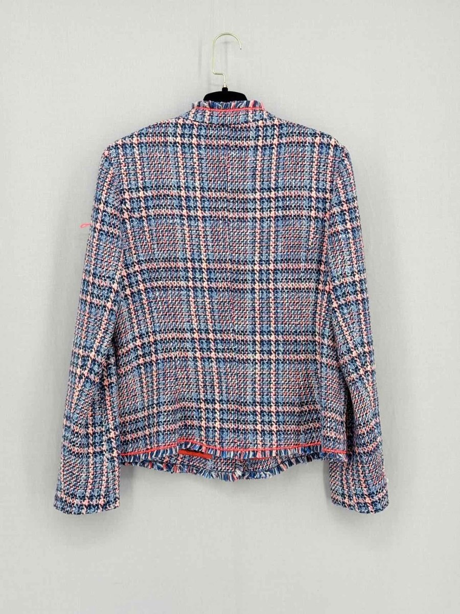 Pre - loved GERRY WEBER Blue Multicolor Size US 8 Jacket at Reems Closet