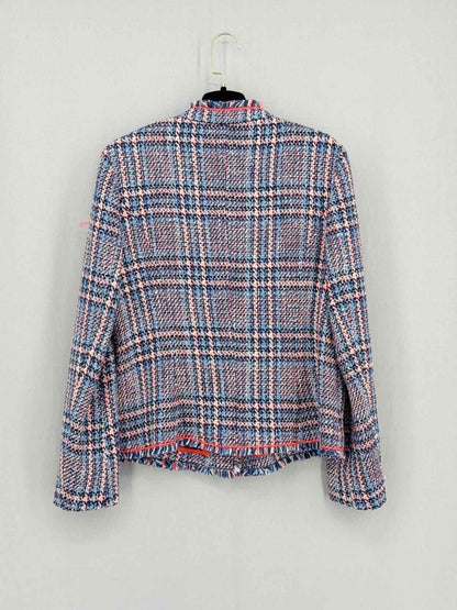 Pre - loved GERRY WEBER Blue Multicolor Size US 8 Jacket at Reems Closet