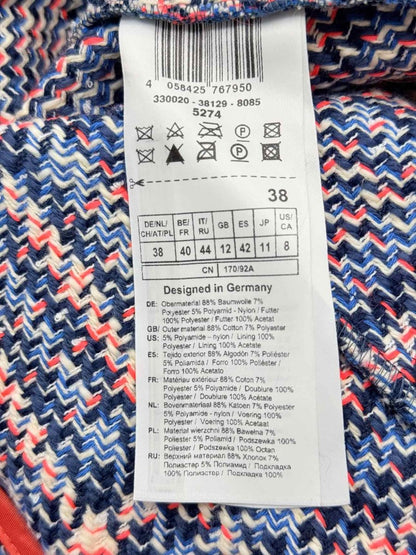 Pre - loved GERRY WEBER Blue Multicolor Size US 8 Jacket at Reems Closet