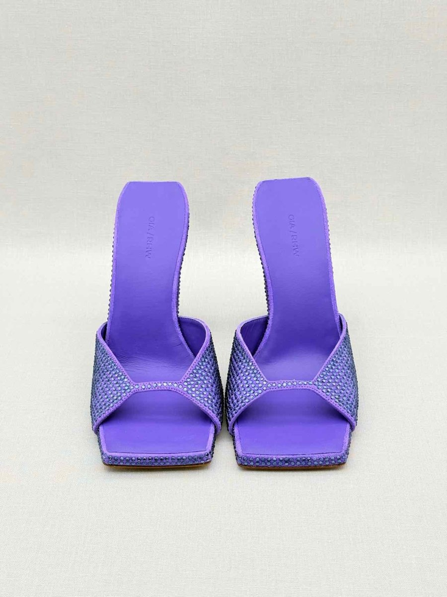 Pre - loved GIABORGHINI Rosie 14 Purple Size EU 38 Mules at Reems Closet