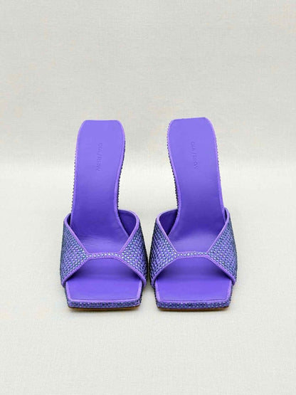 Pre - loved GIABORGHINI Rosie 14 Purple Size EU 38 Mules at Reems Closet