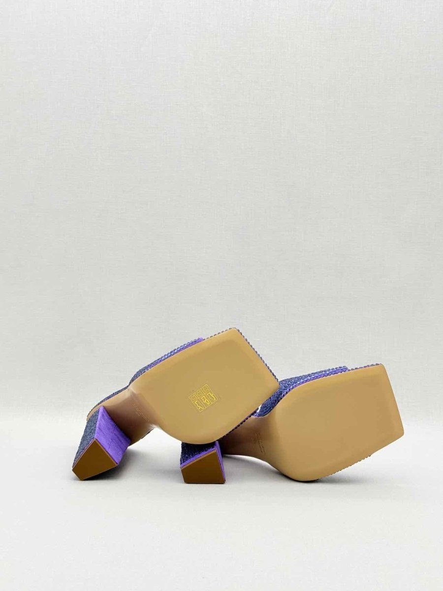 Pre - loved GIABORGHINI Rosie 14 Purple Size EU 38 Mules at Reems Closet