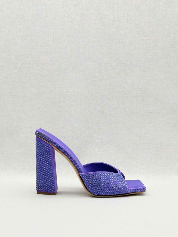 Pre - loved GIABORGHINI Rosie 14 Purple Size EU 38 Mules at Reems Closet