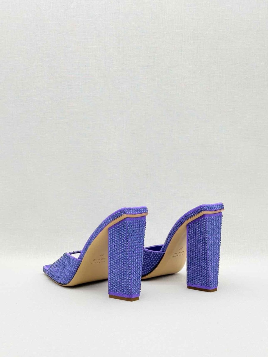 Pre - loved GIABORGHINI Rosie 14 Purple Size EU 38 Mules at Reems Closet