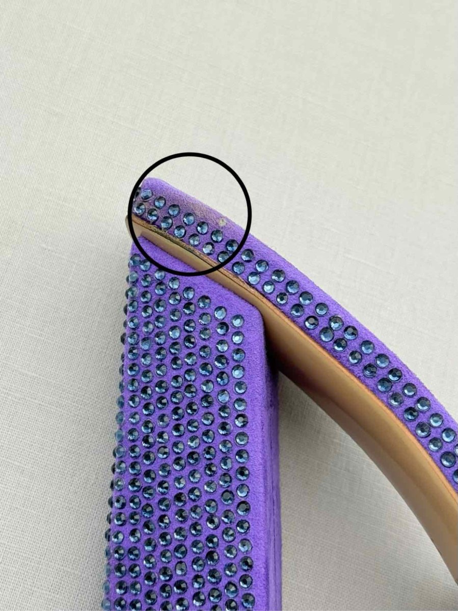 Pre - loved GIABORGHINI Rosie 14 Purple Size EU 38 Mules at Reems Closet