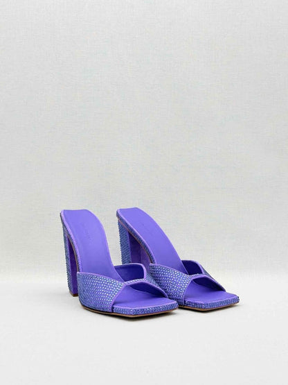 Pre - loved GIABORGHINI Rosie 14 Purple Size EU 38 Mules at Reems Closet
