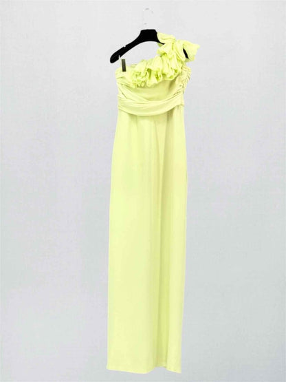 Pre-loved GIAMBATTISTA VALLI Light Green Size US 6 Long Dress at Reems Closet