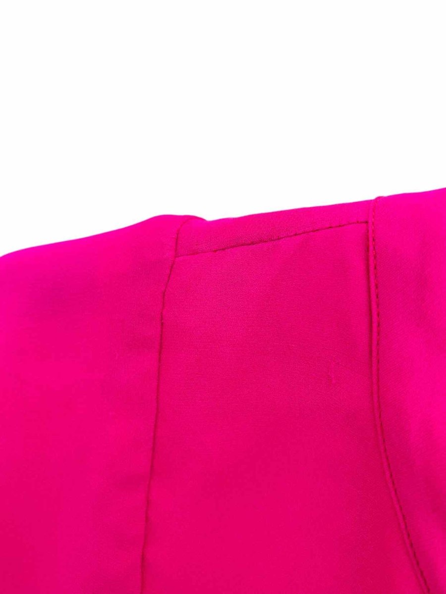 Pre - loved GIAMBATTISTA VALLI Short Sleeve Fuchsia Mini Dress at Reems Closet