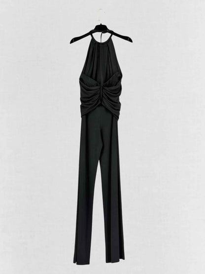 Pre-loved GIANFRANCO FERRE Black Size Medium Jumpsuit at Reems Closet