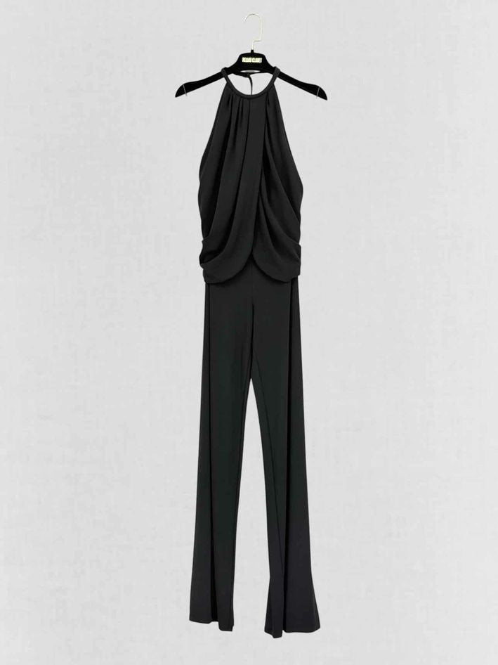 Pre-loved GIANFRANCO FERRE Black Size Medium Jumpsuit at Reems Closet