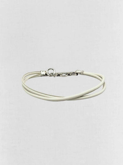 Pre - loved GIANFRANCO FERRE Off - white Chain Link Belt at Reems Closet