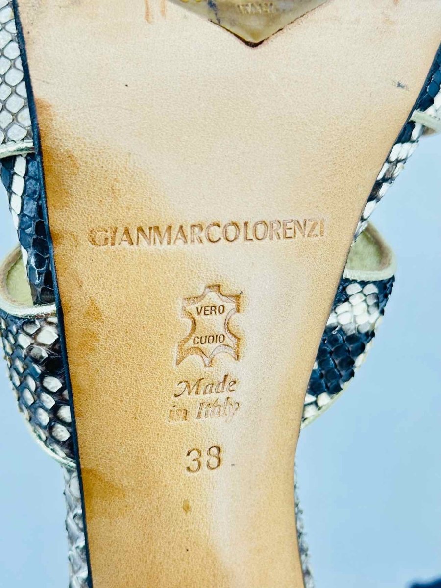 Pre - loved GIANMARCO LORENZI Size EU 38 Heeled Sandals at Reems Closet