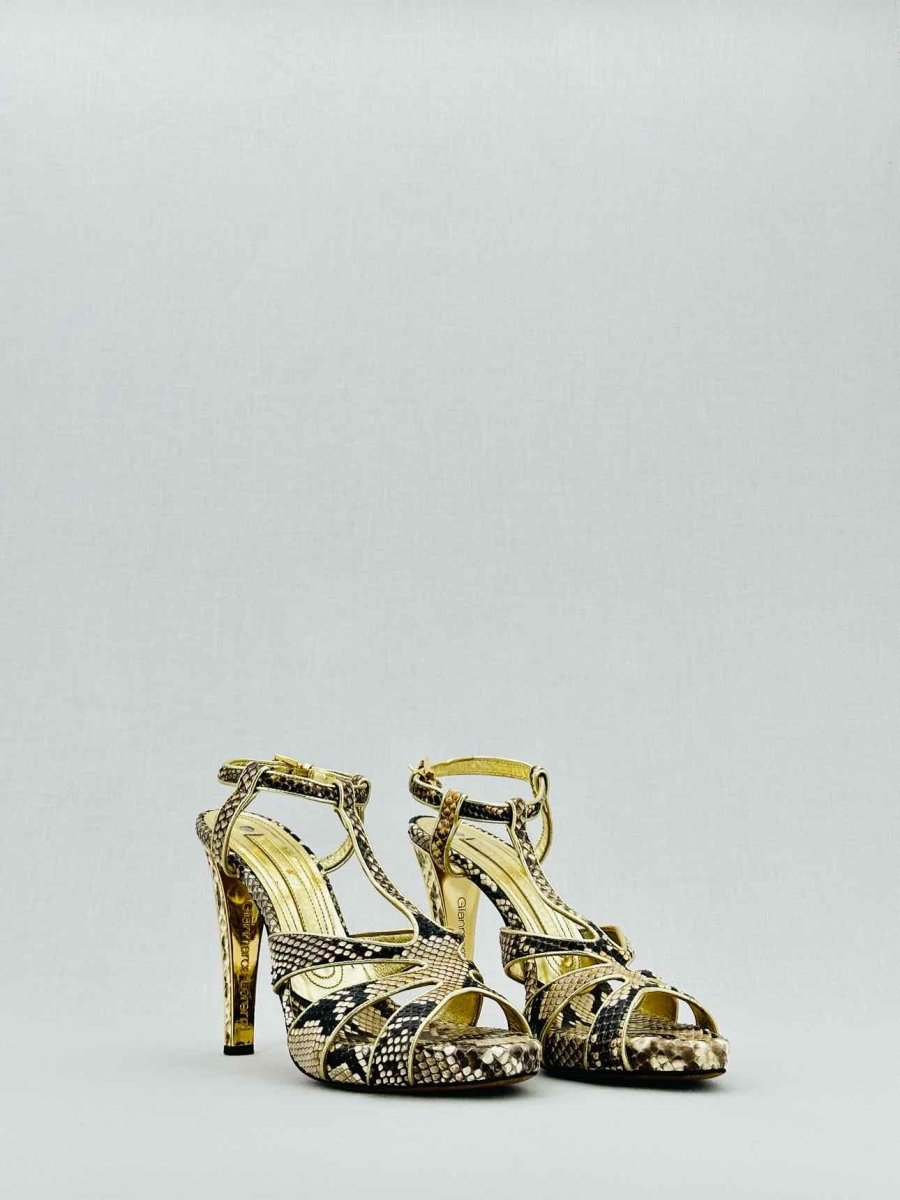 Pre - loved GIANMARCO LORENZI Size EU 38 Heeled Sandals at Reems Closet