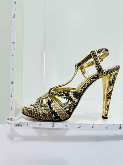 Pre - loved GIANMARCO LORENZI Size EU 38 Heeled Sandals at Reems Closet