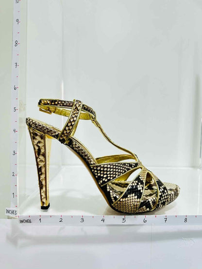 Pre - loved GIANMARCO LORENZI Size EU 38 Heeled Sandals at Reems Closet