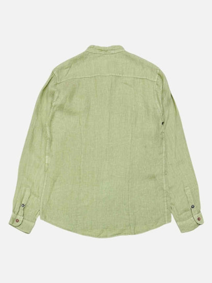 Pre - loved GIANNI LUPO Distressed Green Shirt Large at Reems Closet