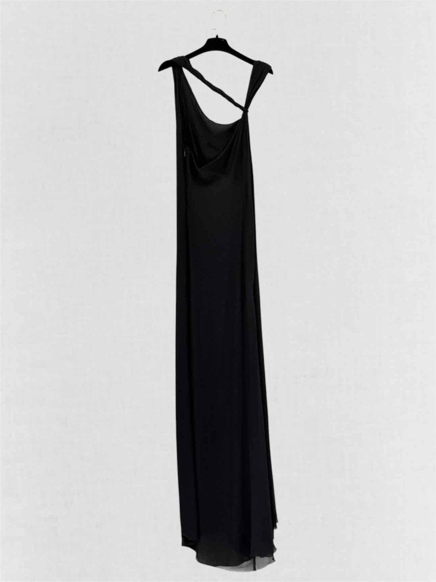 Pre-loved GIANNI VERSACE Black Size US 4 Long Dress at Reems Closet