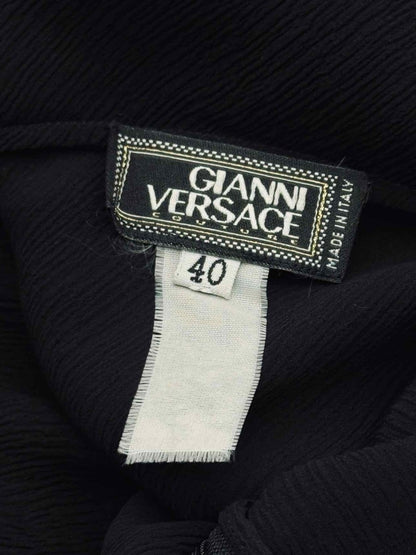 Pre-loved GIANNI VERSACE Black Size US 4 Long Dress at Reems Closet