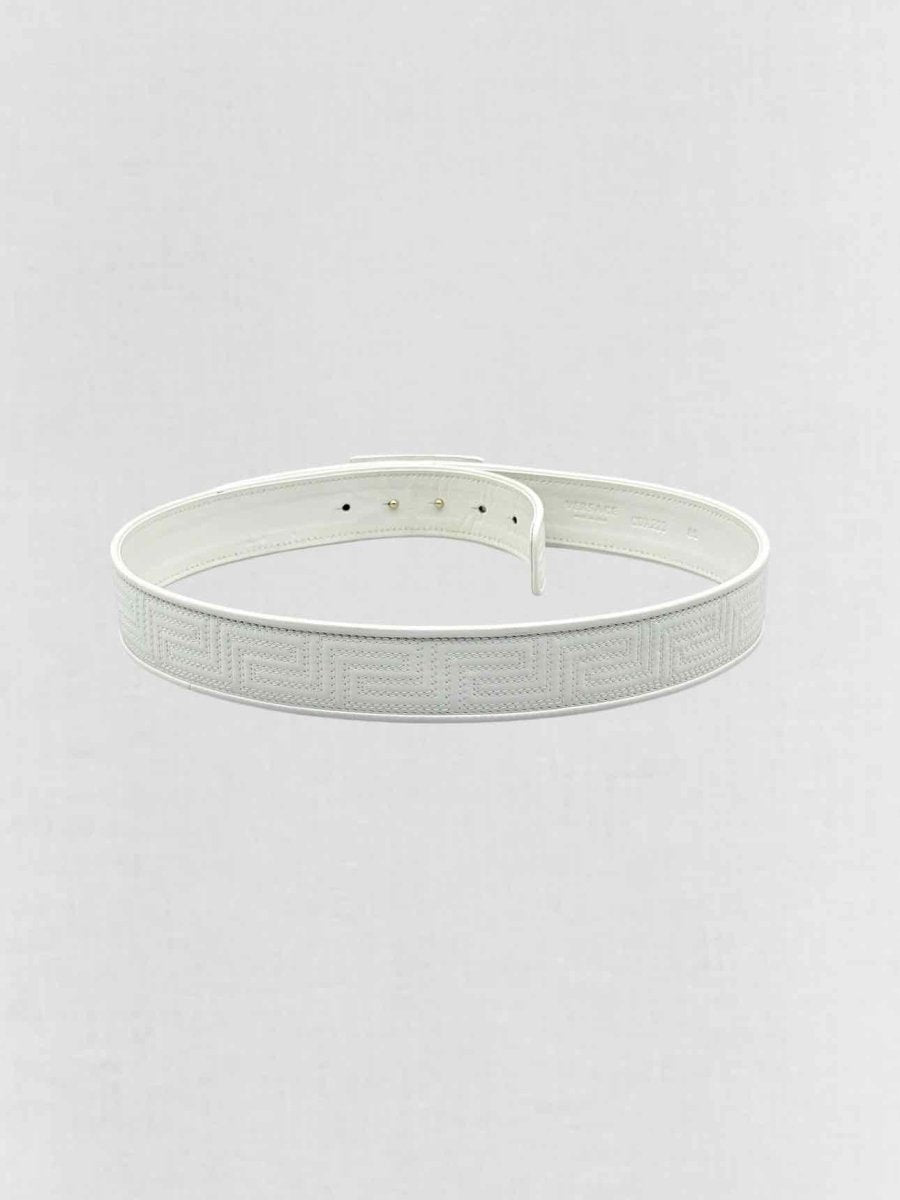 Pre - loved GIANNI VERSACE White Belt at Reems Closet