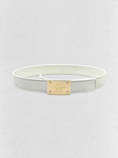 Pre - loved GIANNI VERSACE White Belt at Reems Closet