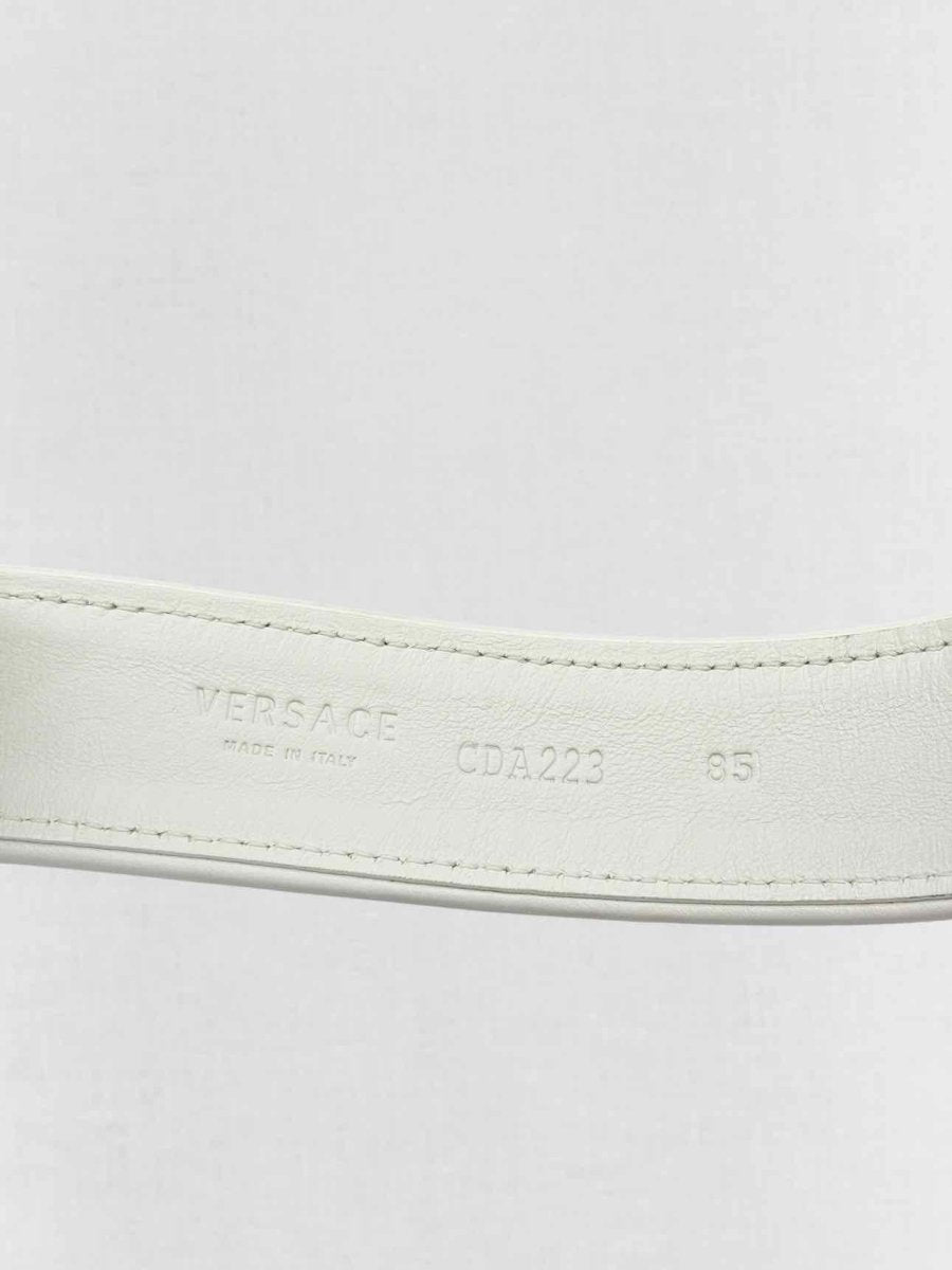 Pre - loved GIANNI VERSACE White Belt at Reems Closet