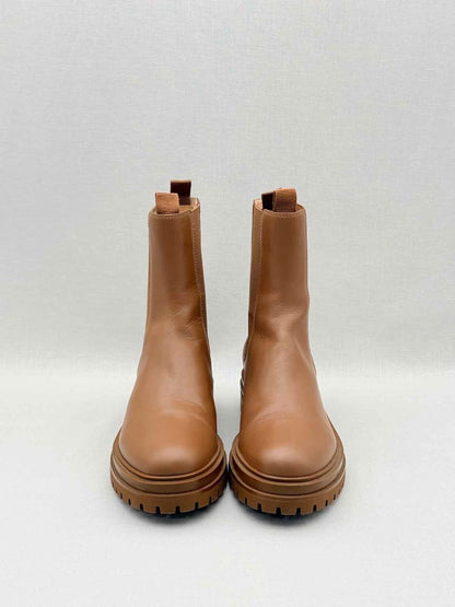 Pre - loved GIANRITO ROSSI Chelsea Brown Size EU 39 Ankle Boots at Reems Closet