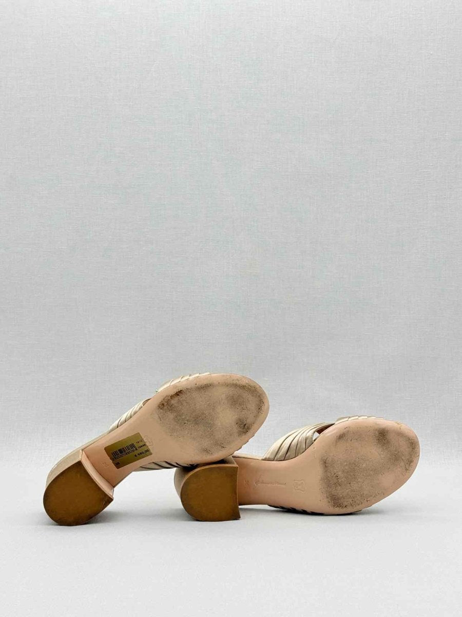 Pre - loved GIANVITO ROSSI Beige Size EU 36 Heeled Sandals at Reems Closet