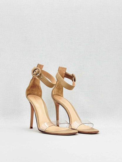 Pre - loved GIANVITO ROSSI Beige Size EU 38 Heeled Sandals at Reems Closet