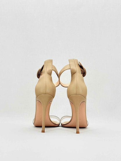 Pre - loved GIANVITO ROSSI Beige Size EU 38 Heeled Sandals at Reems Closet
