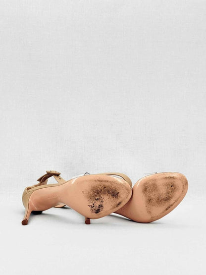 Pre - loved GIANVITO ROSSI Beige Size EU 38 Heeled Sandals at Reems Closet
