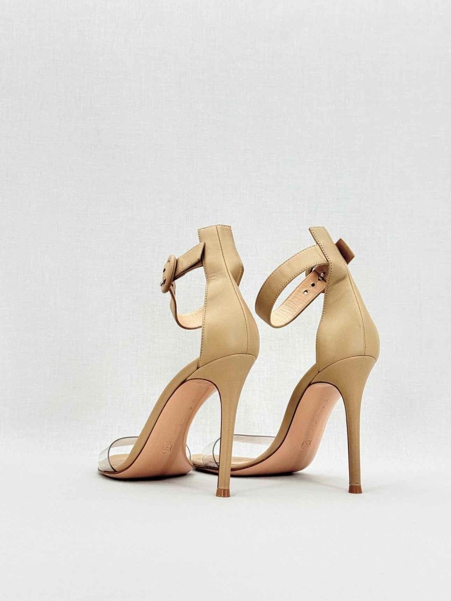 Pre - loved GIANVITO ROSSI Beige Size EU 38 Heeled Sandals at Reems Closet