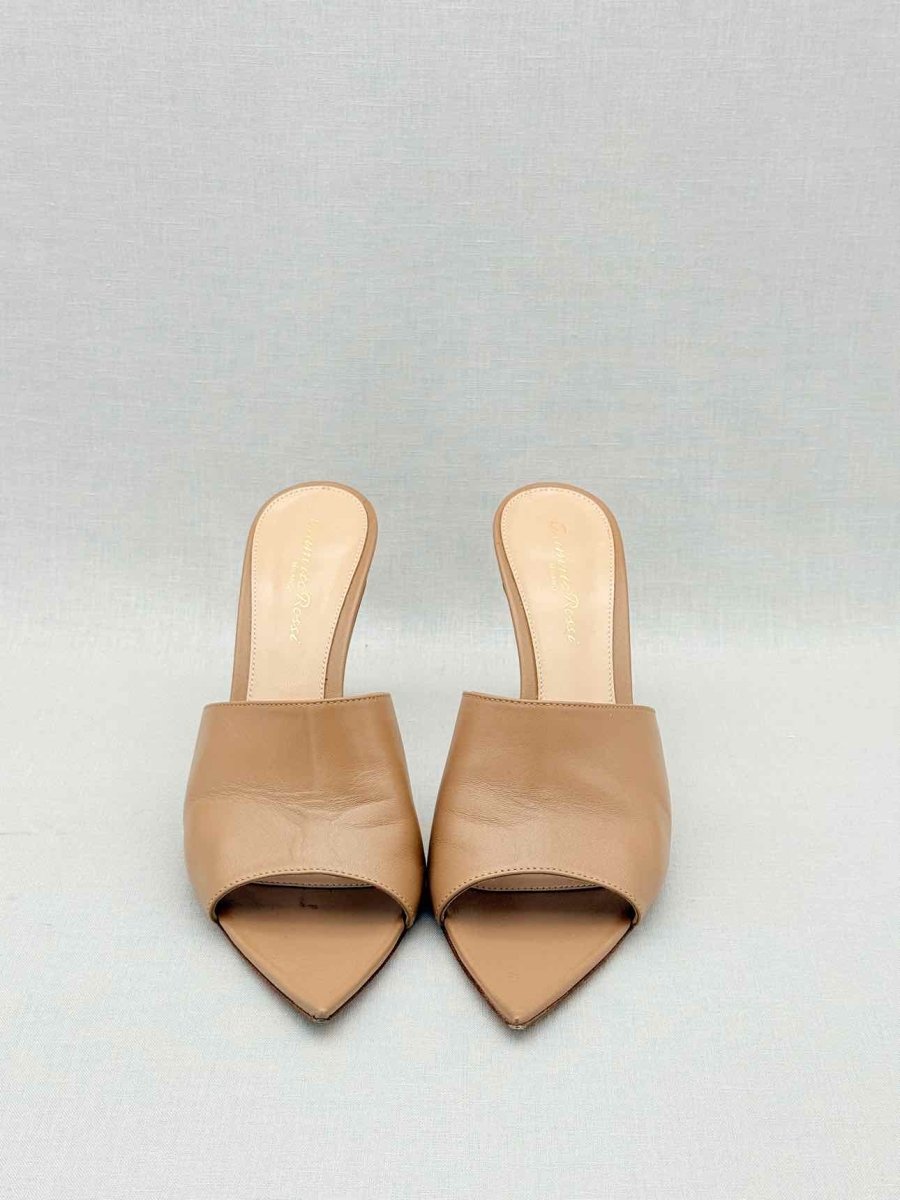 Pre - loved GIANVITO ROSSI Beige Size EU 38.5 Heeled Sandals at Reems Closet