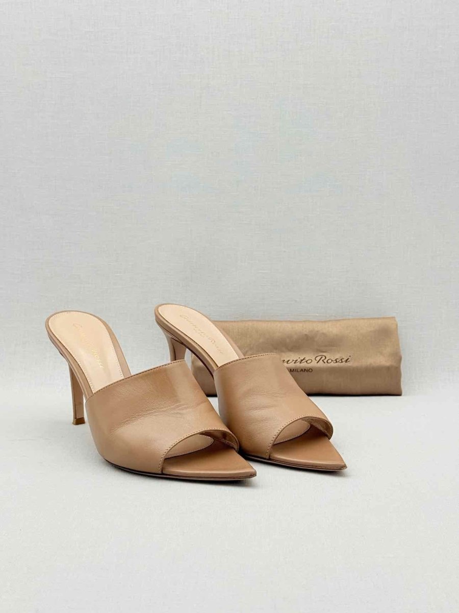 Pre - loved GIANVITO ROSSI Beige Size EU 38.5 Heeled Sandals at Reems Closet