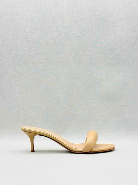 Pre-loved GIANVITO ROSSI Bijoux Beige Size EU 40 Mules at Reems Closet