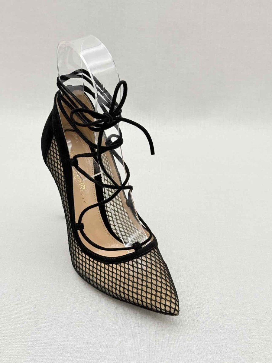 Pre - loved GIANVITO ROSSI Black Size EU 36 Heeled Sandals at Reems Closet