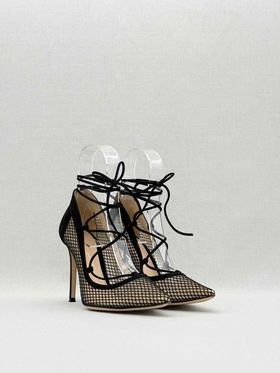 Pre - loved GIANVITO ROSSI Black Size EU 36 Heeled Sandals at Reems Closet