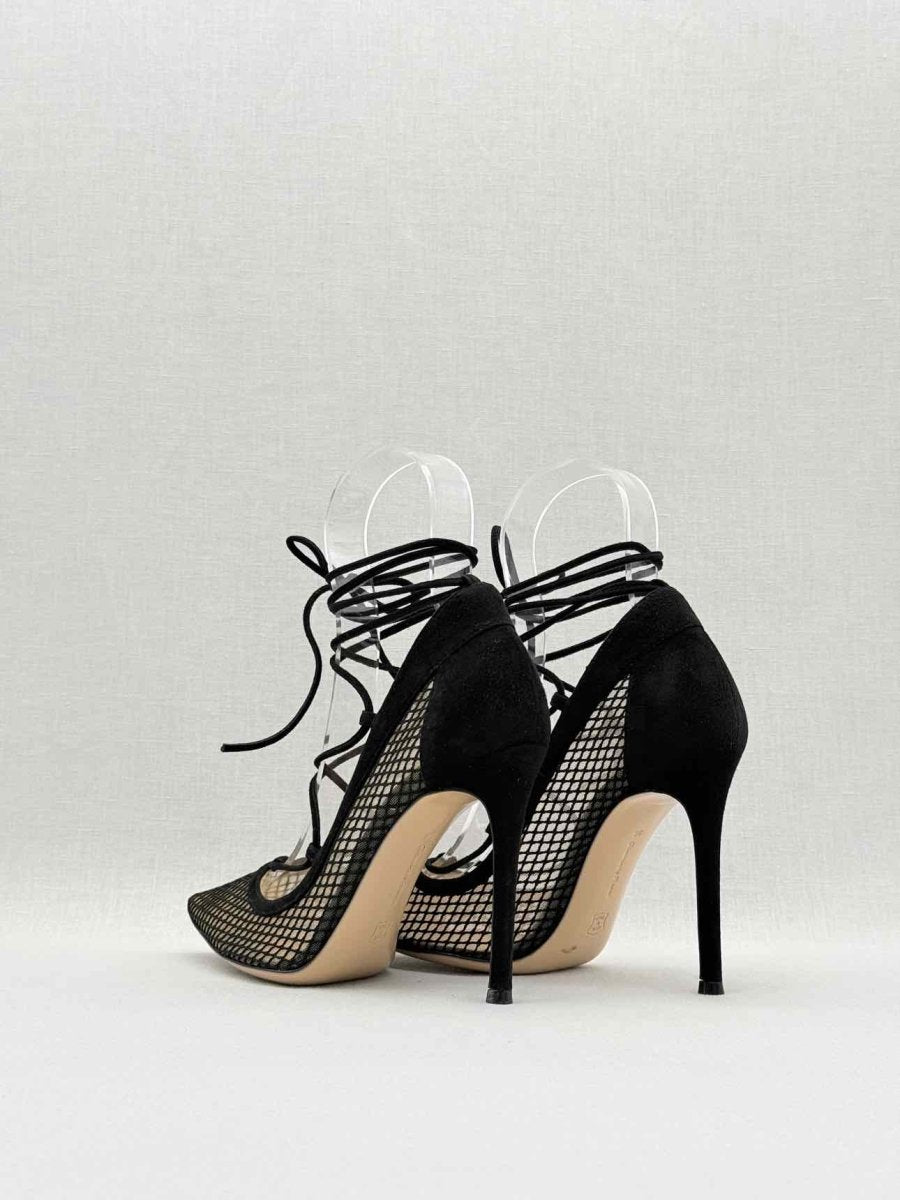 Pre - loved GIANVITO ROSSI Black Size EU 36 Heeled Sandals at Reems Closet
