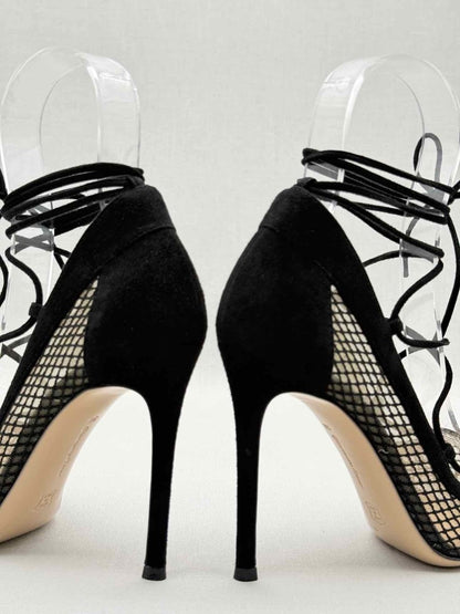 Pre - loved GIANVITO ROSSI Black Size EU 36 Heeled Sandals at Reems Closet