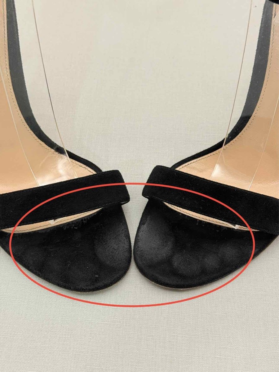 Pre-loved GIANVITO ROSSI Black Size EU 38 Heeled Sandals at Reems Closet