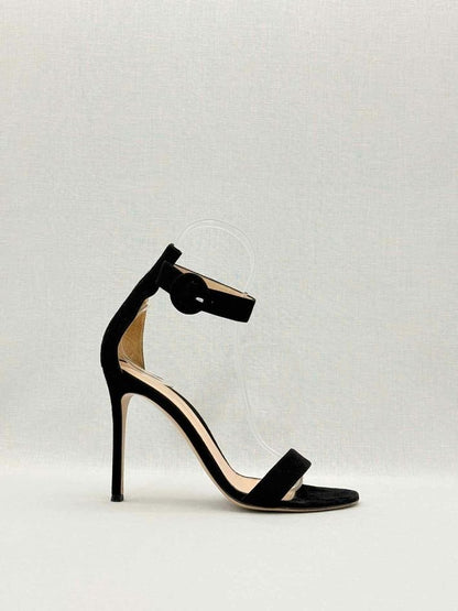Pre-loved GIANVITO ROSSI Black Size EU 38 Heeled Sandals at Reems Closet