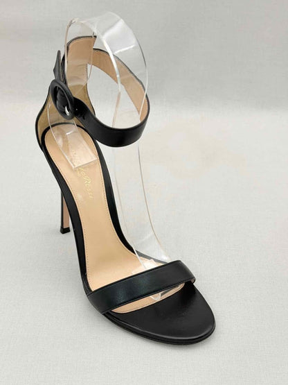 Pre-loved GIANVITO ROSSI Black Size EU 38 Heeled Sandals at Reems Closet